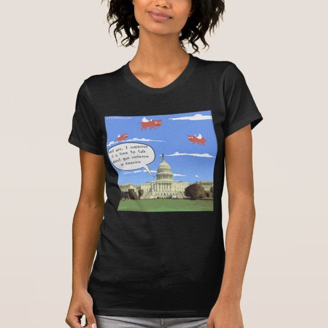 T-shirt Le Congrès et les discussions sur la violence armé (Devant)