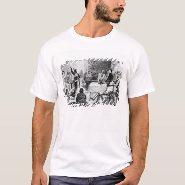 T-shirt Le Conseil de Taureau de séance, 1877 (Devant)