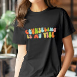 T-shirt Le Conseil Est Mon Tee Vibe, Conseiller, Thérapist<br><div class="desc">T-shirt super "conseil est ma vibe". Il fait un cadeau fantastique pour toute personne qui conseille,  y compris les conseillers d'orientation scolaire,  les thérapeutes,  les psychologues et les avocats.</div>