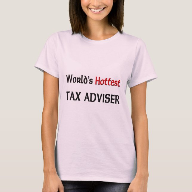 T-shirt Le conseiller en fiscalité le plus chaud du monde (Devant)