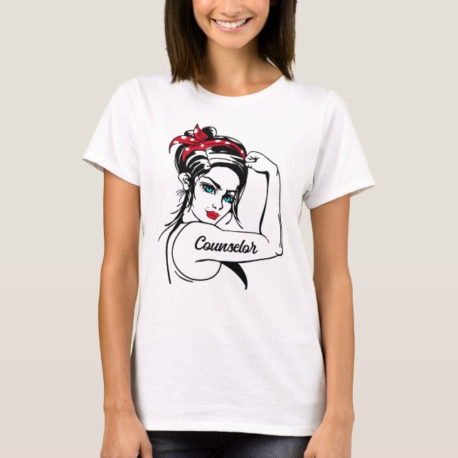 T-shirt Le Conseiller Rosie La Poignée Du Riveter (Devant)