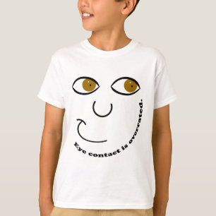 T-shirt Le contact visuel est les chemises des enfants