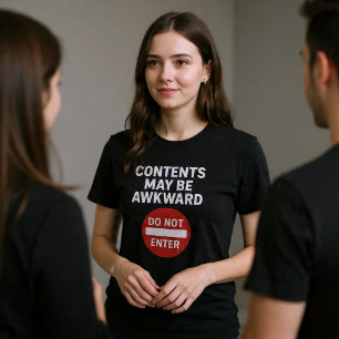 T-shirt Le Contenu Peut Être Gênant
