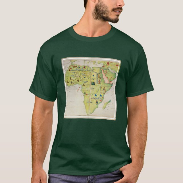 T-shirt Le continent de l'Afrique (Devant)