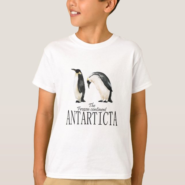 T-shirt Le continent gelé de l'Antarctique (Devant)