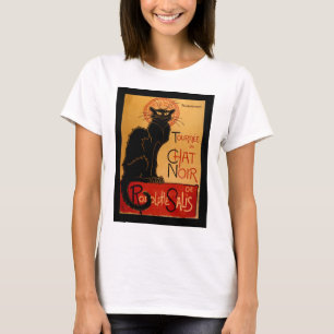 T-shirt Le Conversation Noir de Steinlen