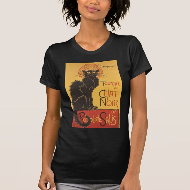 T-shirt Le Conversation Noir Imprimer (Devant)