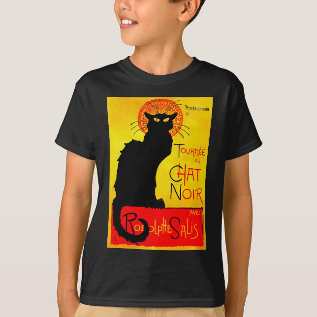 T-shirt Le Conversation Noir Vintage (Devant)