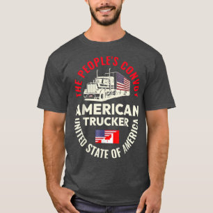 T-shirt Le convoi des peuples 2022 America Truckers Freedo