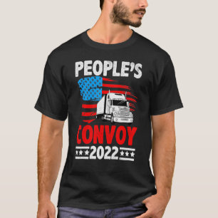 T-shirt Le convoi du peuple 2022 Soutien Truckers American