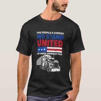 T-shirt Le convoi du peuple Nous sommes unis Le Nord Amér
