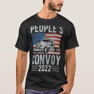 T-shirt Le convoi populaire 2022 America Truckers Liberté