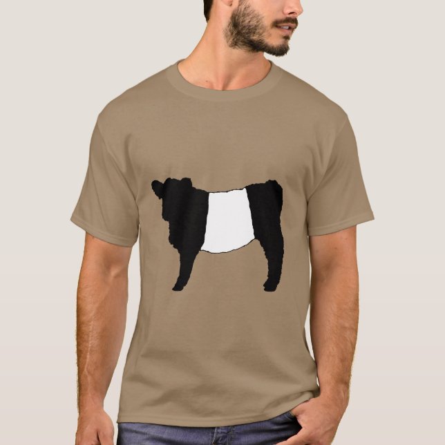 T-shirt Le cool a ceinturé le boeuf rare de Beltie de (Devant)