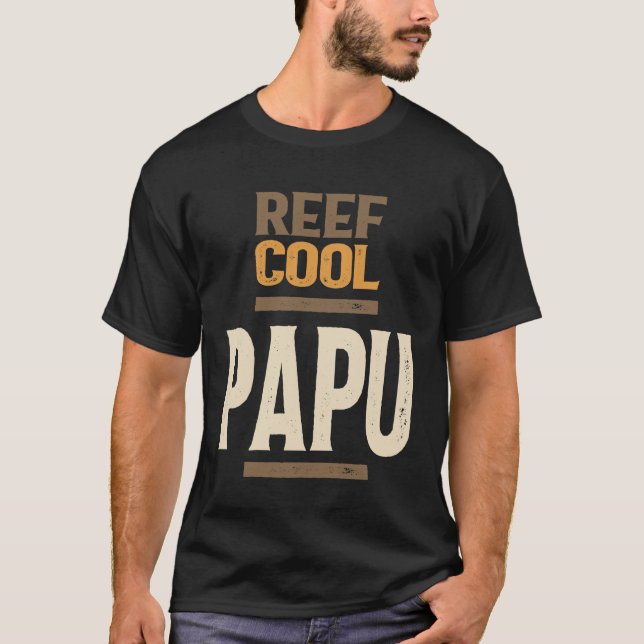 T-shirt Le Cool de récif Papu | Papa et grand-père (Devant)