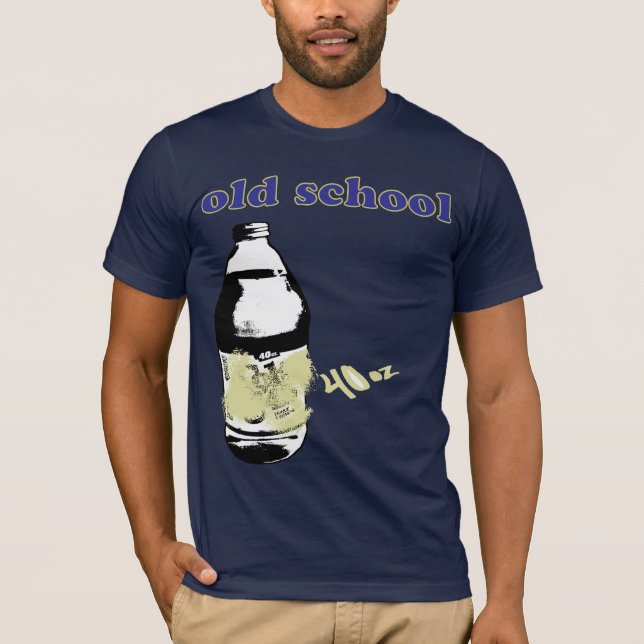 T-shirt Le cool drôle 40 onces remélangent école faite sur (Devant)