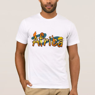 T-shirt Le cool et l'amusement à la mode de l'Afrique