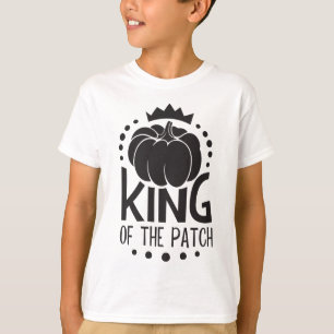 T-shirt Le cool noir et blanc roi du Patch Kid's