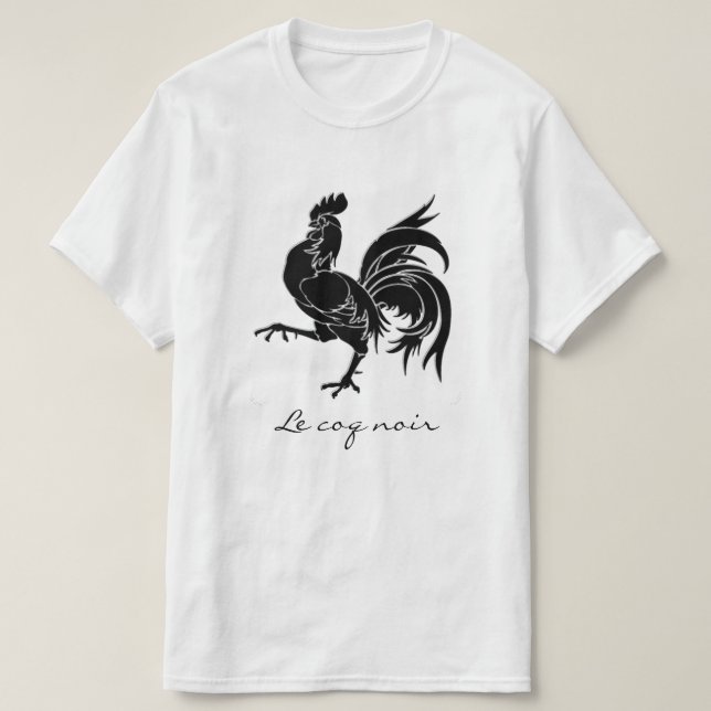 T-shirt Le coq noir le coq noir (Design devant)