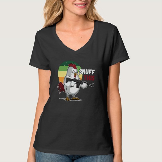 T-shirt Le Coq Renifle Cette Expression Animale (Devant)