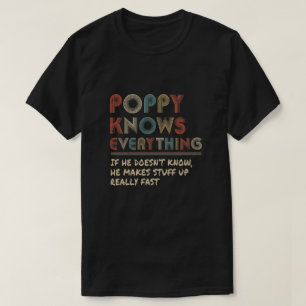 T-shirt Le coquelicot sait tout Vintage Fête des pères d