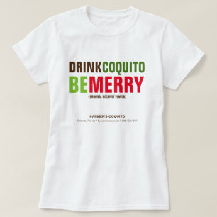 T-shirt Le Coquito de boissons soit vente de Joyeux Noël