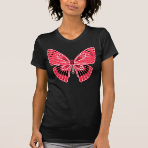 T-shirt Le corail papillon de style Art nouveau