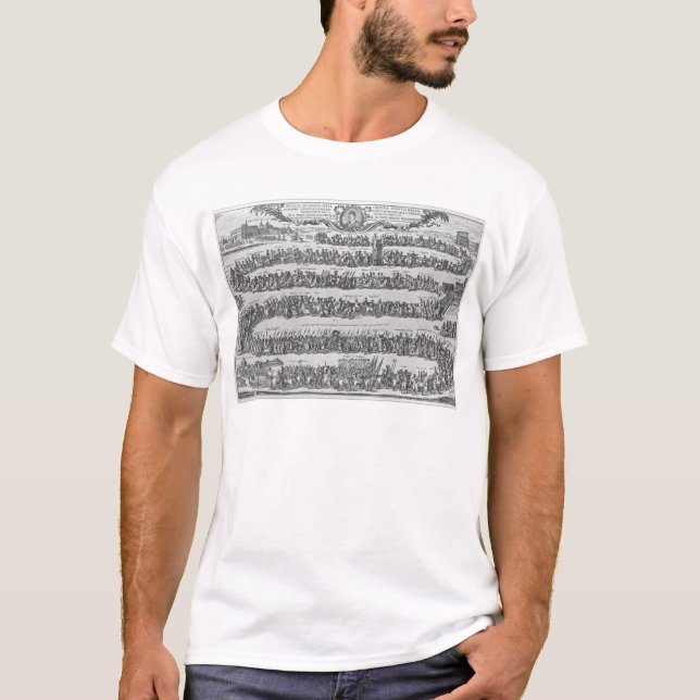 T-shirt Le cortège de pape Innocent XII (Devant)