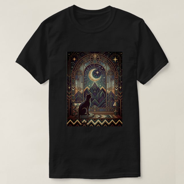 T-shirt Le Cosmos d'un Chat (Design devant)
