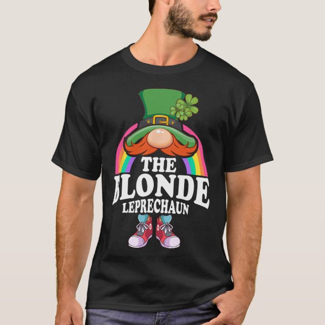 T-shirt Le costume de la Saint-Patrick du lutin blond (Devant)
