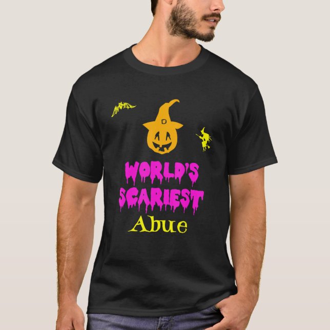T-shirt Le costume d'Halloween le plus effrayant au monde  (Devant)