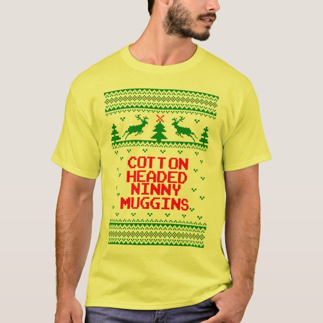T-shirt Le coton a dirigé la chemise laide de chandail (Devant)