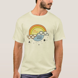 T-shirt Le coucher du soleil ; Plage d'océan