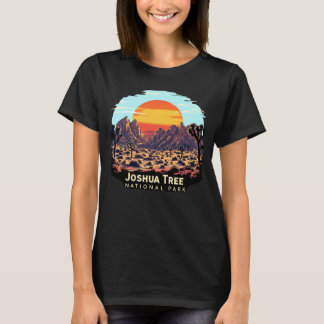 T-shirt Le coucher du soleil sur le désert du parc nationa