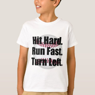 T-shirt Le coup courent dur le tour rapide laissé le