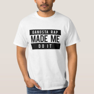 T-shirt Le coup sec et dur de Gangsta m'a incité à le