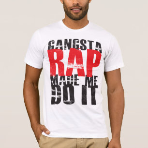 T-shirt Le coup sec et dur de Gangsta m'a incité à le