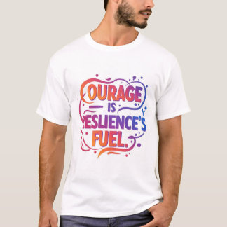 T-shirt "Le courage est le carburant de la résilience"