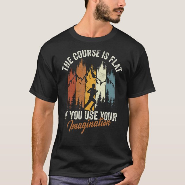 T-shirt Le Cours Est À Usage Plat Imagination Cross Countr (Devant)