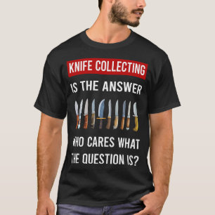 T-shirt Le couteau de réponse Collection de couteaux