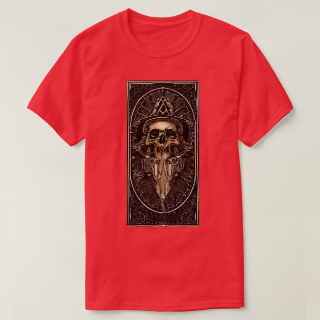T-shirt Le crâne clown de la mort (Design devant)