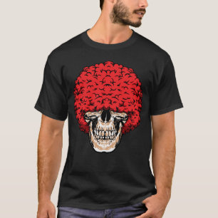 T-shirt Le crâne d'Afro-Man : les cheveux rouges bouclés