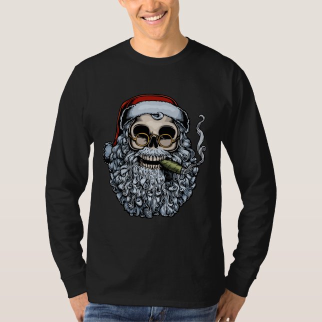T-shirt Le crâne de Père Noël (Devant)