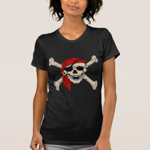 T-shirt Le crâne de pirate de jolly roger désosse la