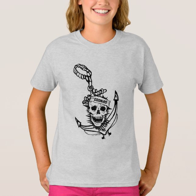 T-shirt Le crâne et l'Ancre des Goonies (Devant)