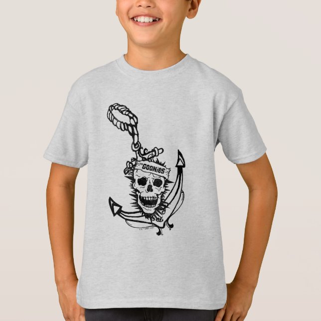 T-shirt Le crâne et l'Ancre des Goonies (Devant)