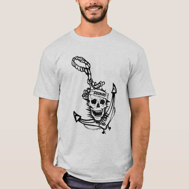T-shirt Le crâne et l'Ancre des Goonies (Devant)