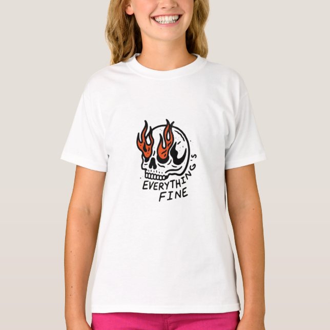 T-shirt Le crâne fin de tout (Devant)