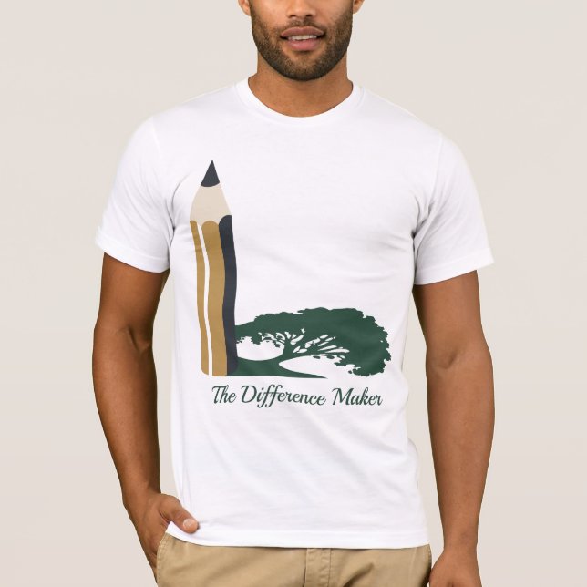 T-shirt Le crayon qui fait la différence (Devant)