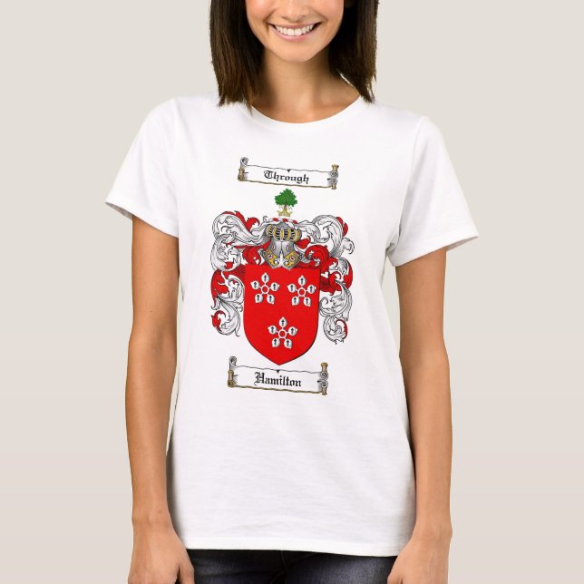 T-SHIRT LE CREST DE FAMILLE DE HAMILTON - MANTEAU DE (Devant)
