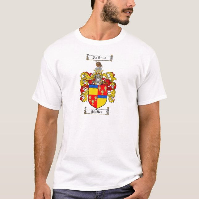 T-SHIRT LE CREST DE FAMILLE DE MAÎTRE D'HÔTEL - MANTEAU DE (Devant)